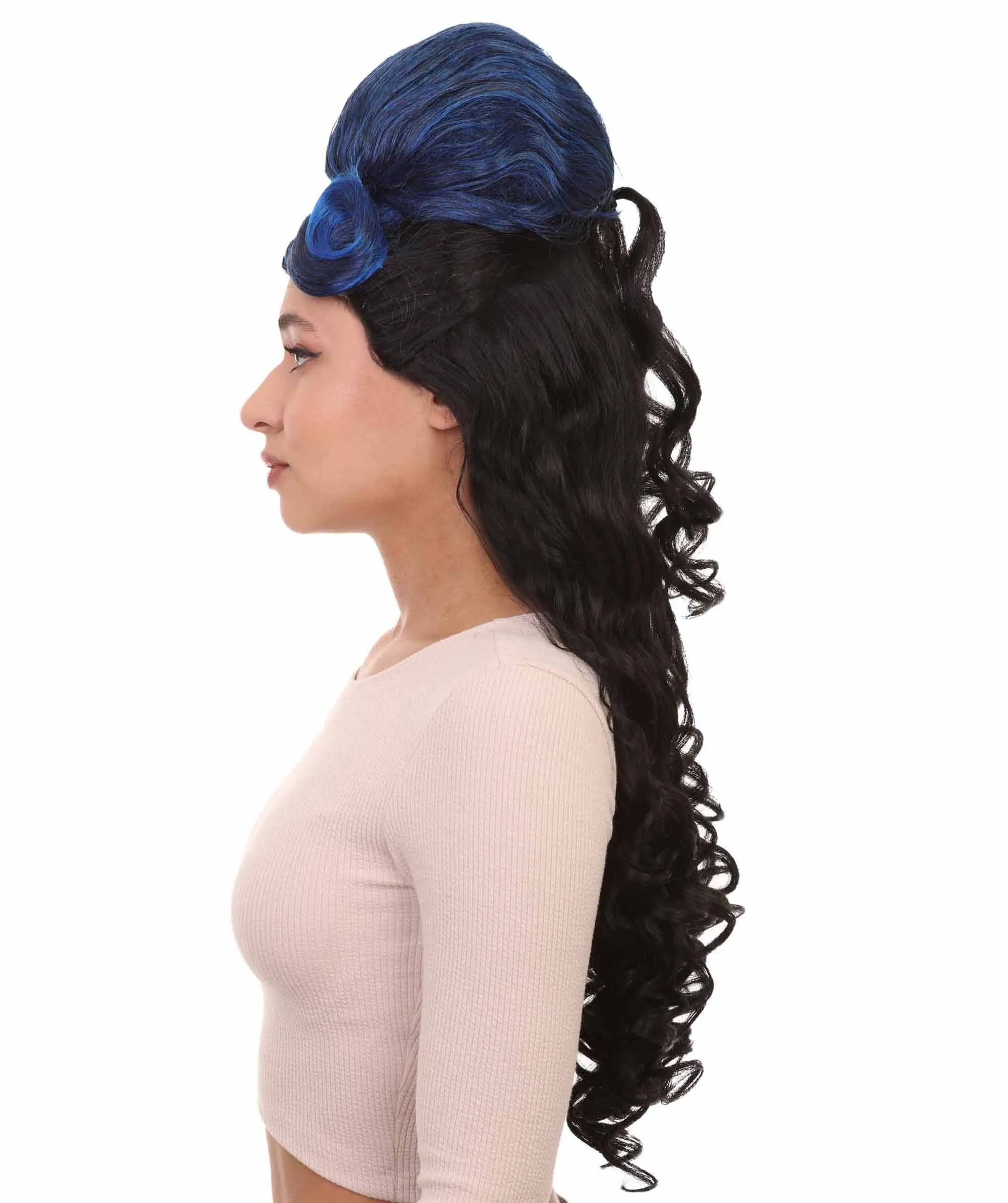 Renaissance Lady Women's Wig Collection | Long Curly Colonial Cosplay Halloween Wigs | Premium Breathable Capless Cap