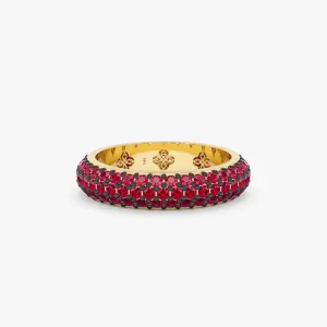 Ruby Cluster Dome Ring, Gem