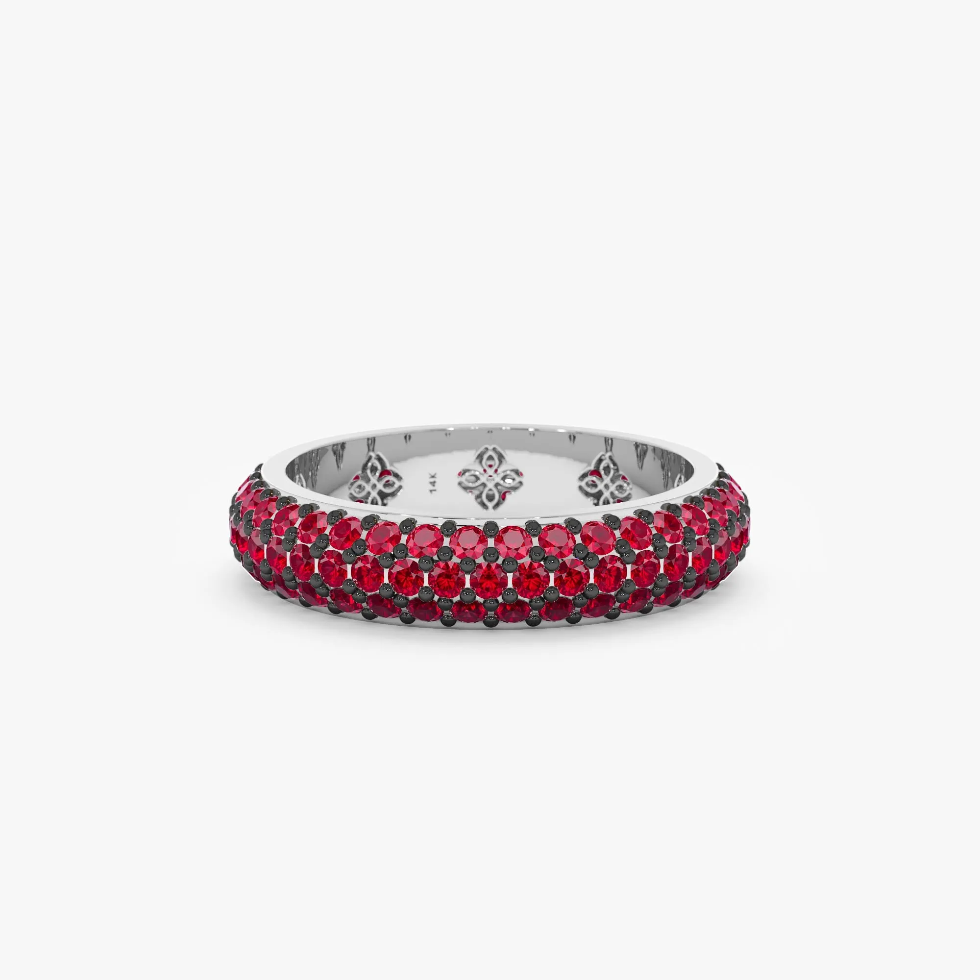 Ruby Cluster Dome Ring, Gem