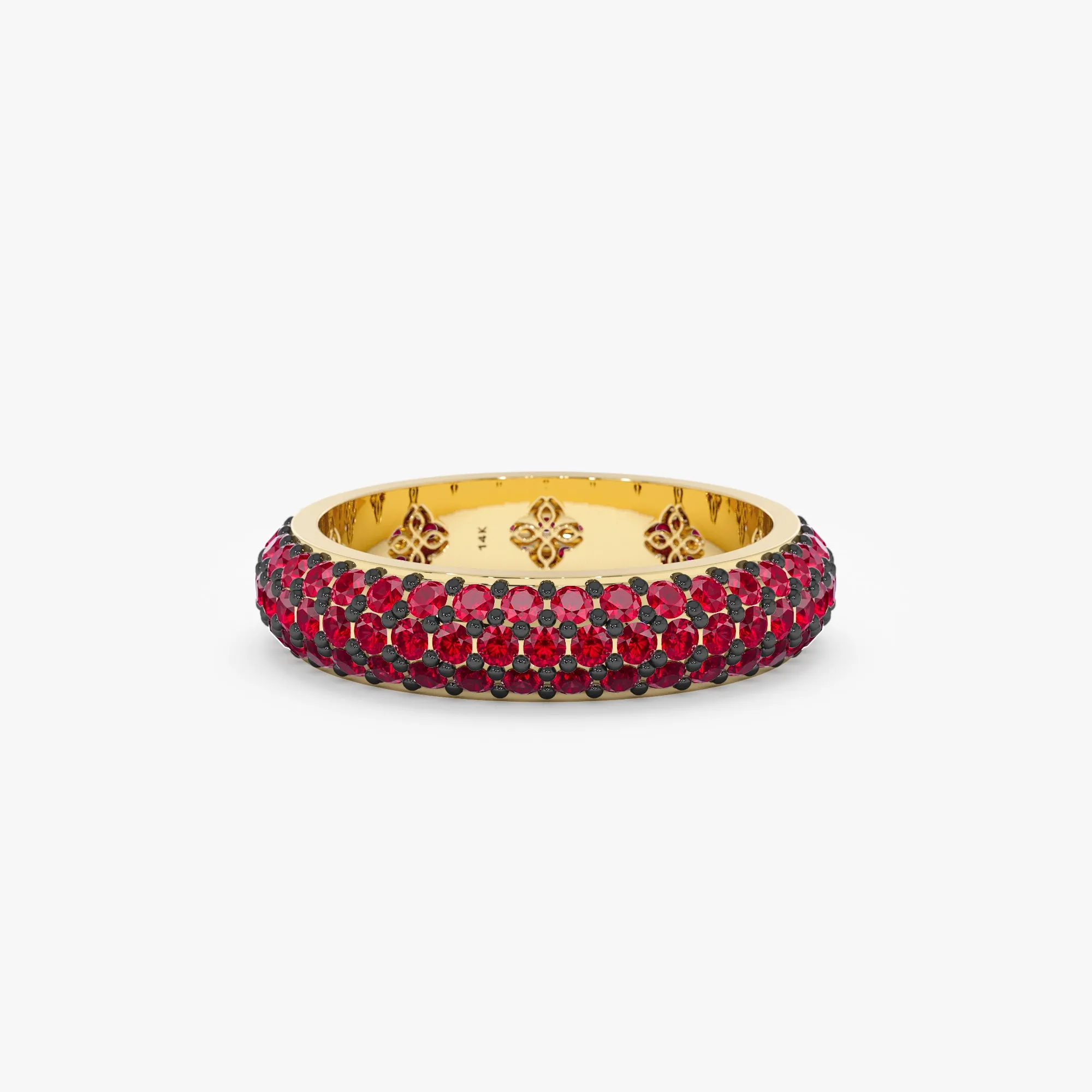 Ruby Cluster Dome Ring, Gem