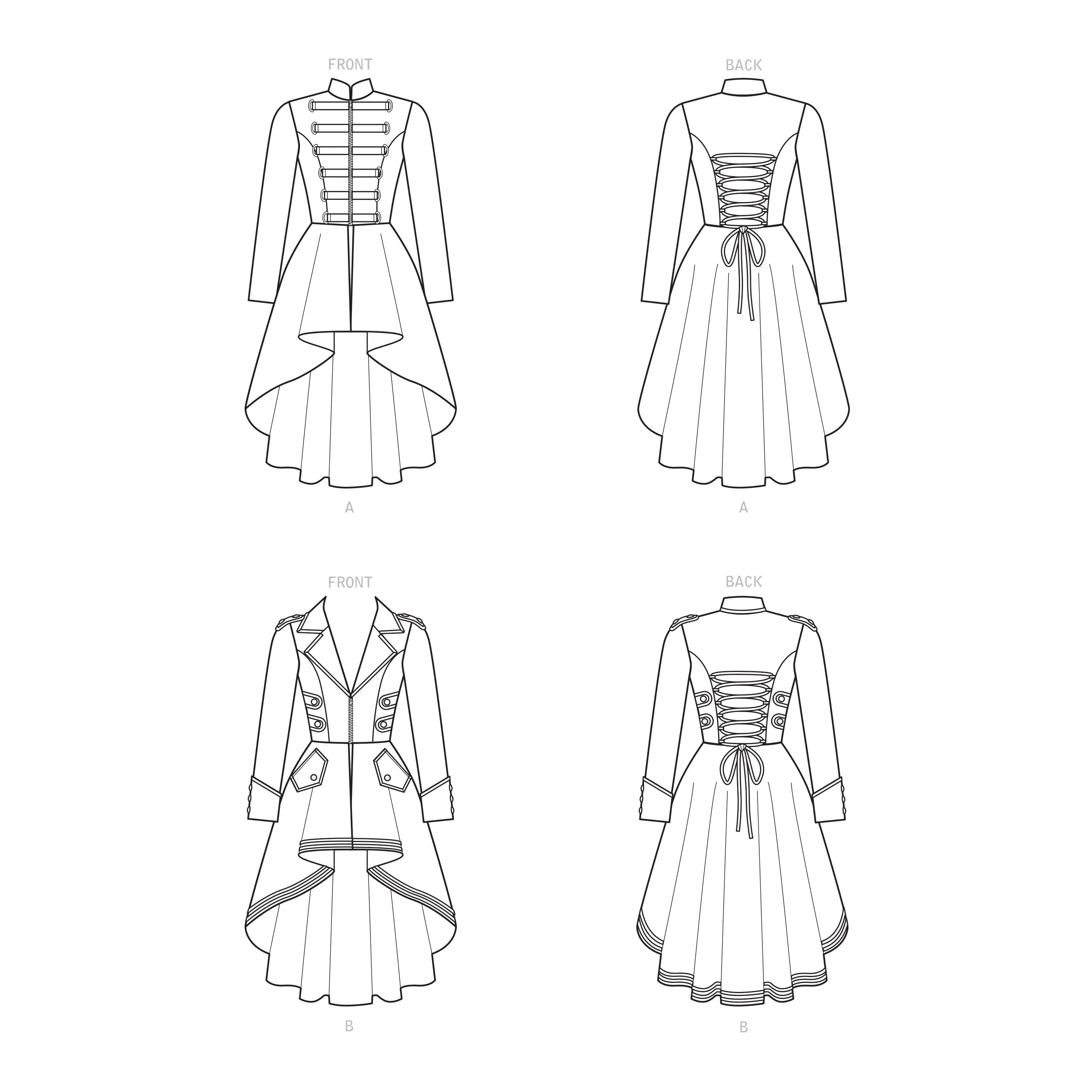 Simplicity Sewing Pattern S9086 Steampunk Costume Coats