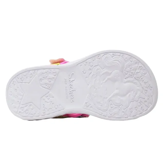 Skechers sandalo da bambina Unicorn Dreams Majestic Bliss 302682l/PKMT rosa/multicolore