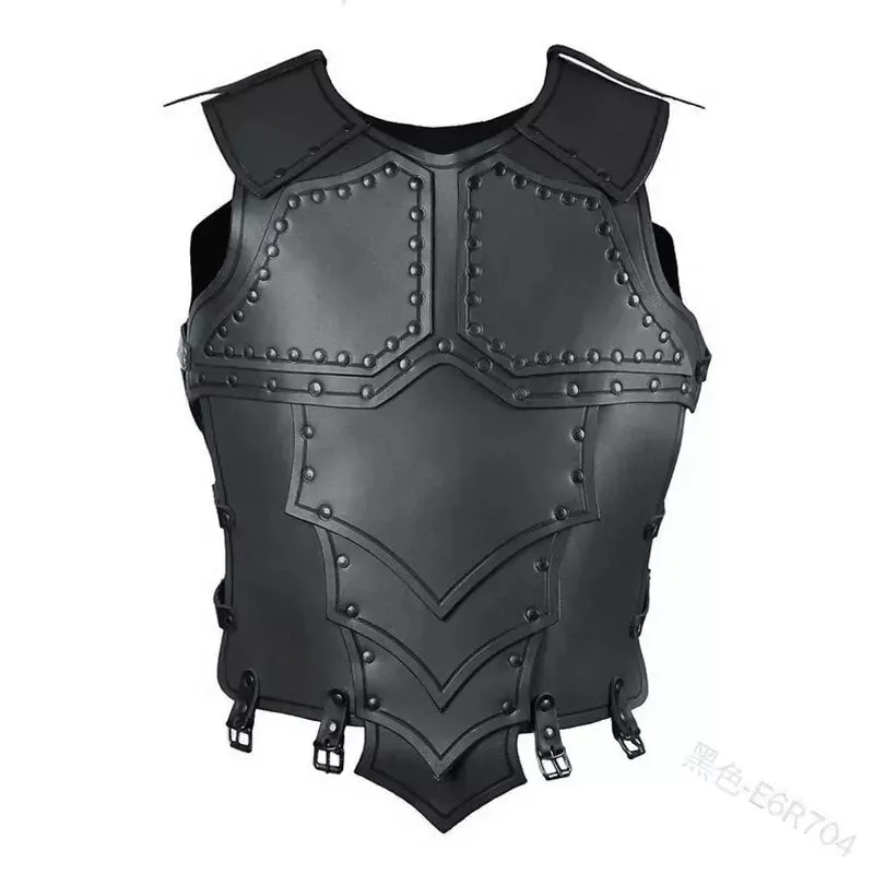 Steampunk Viking Knight Leather Vest Armor