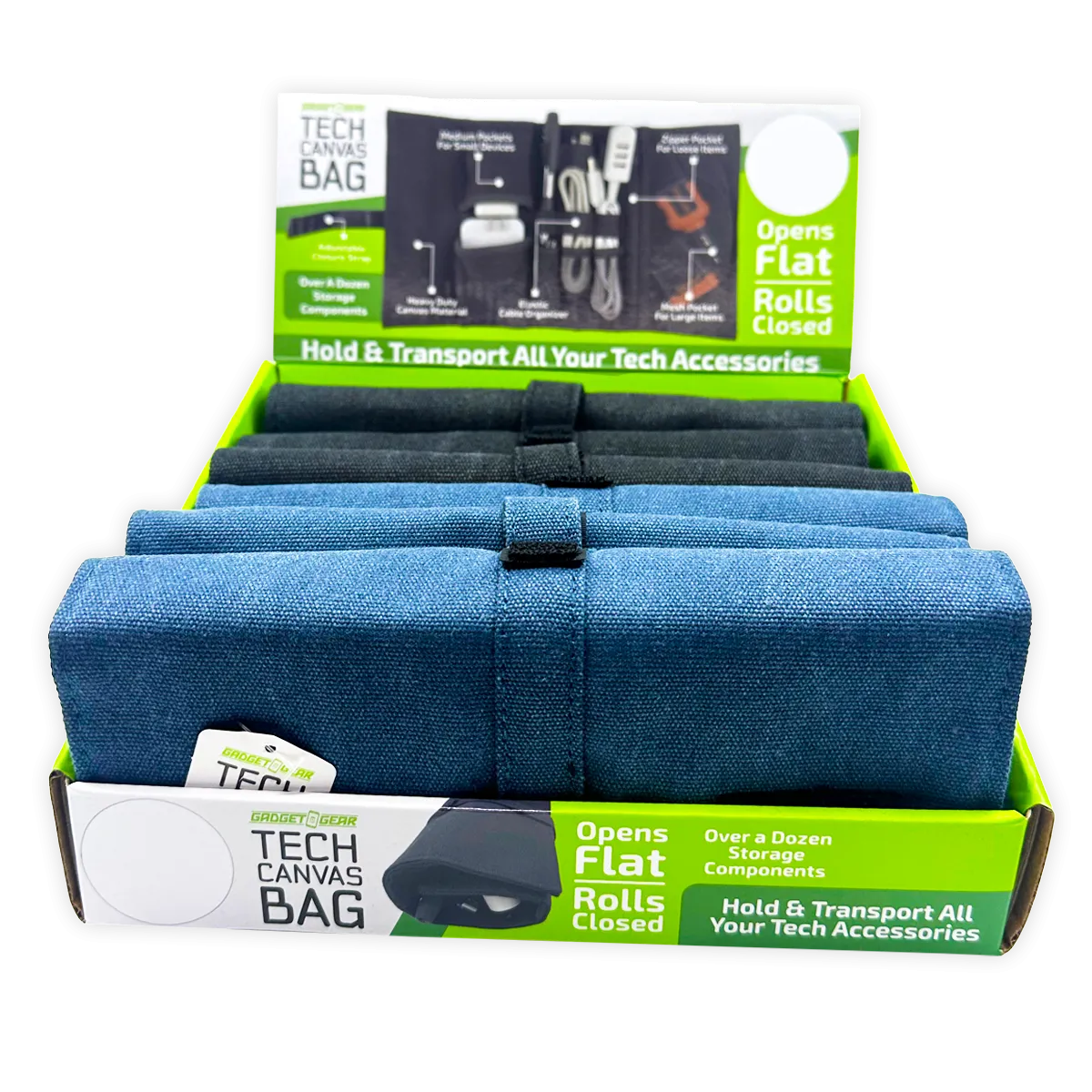 Tech Canvas Roll Storage Bag - 6 Pieces Per Retail Ready Display 24719