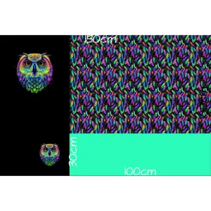 THEME 24 - Neon Owl 1m Panel