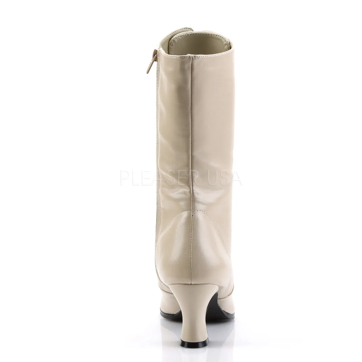 Victorian Mid Calf Cream Boots