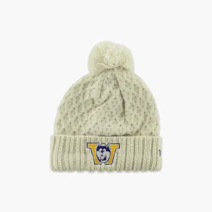 Washington Huskies Women's Cream Throwback Knit Beanie